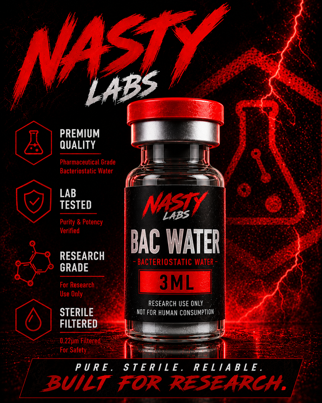 Bac Water 3mL vial
